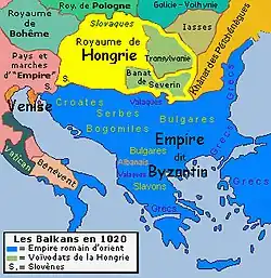 Les Balkans en 1020.