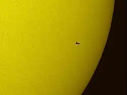 Photographie du Transit astronomique.