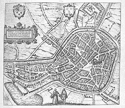 Fortifications de Bergen op Zoom en 1572.