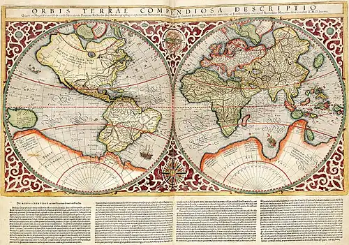 Carte du monde par Rumold Mercator.