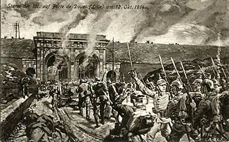 Attaque de  l’armée allemande