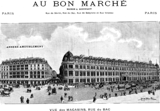 Les magasins Au Bon Marché.