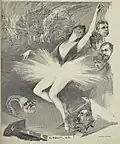 « Au Rideau!!!... de fer », Le Courrier français, 18 septembre 1887