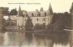 Le château du Hardouin au début du XXe&nbsp;siècle (carte postale).
