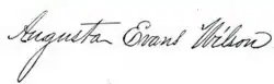 signature d'Augusta Evans Wilson