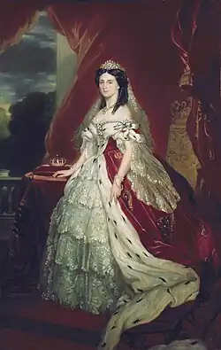 Augusta de Saxe-Weimar-Eisenach par Franz Xaver Winterhalter.