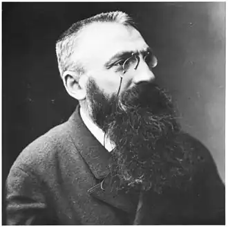 Photographie de Nadar représentant Auguste Rodin.