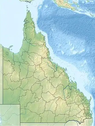 Voir sur la carte topographique du Queensland