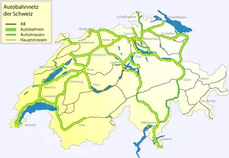 Image illustrative de l’article Autoroute A8 (Suisse)