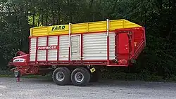 Photo d'une remorque autochargeuse Pottinger datant de 2018