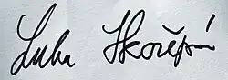 signature de Luba Skořepová