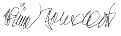 signature de Jiřina Bohdalová