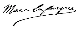 signature de Marc Lafargue