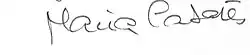 signature de Maria Casarès