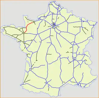 Carte de la route.