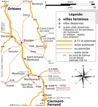 Carte de la route.
