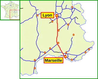 Carte de la route.