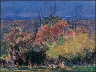 Bucium en automne (1982), pastel, 43&nbsp;×&nbsp;57&nbsp;cm, collection particulière.