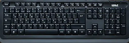 Clavier filaire 105 touches « AZERTY+ » du constructeur LDLC.