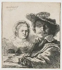 Rembrandt et Saskia(1636, Rijksmuseum Amsterdam).