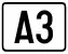 Cartouche signalétique représentant l'A3