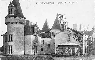 La Salle de Breillan avant sa réhausse.