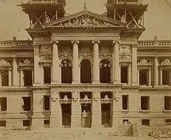 La BNU lors de sa construction 1890-93 cliché BNU.