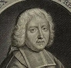 Portrait de Bossuet publié par Desrochers en 1699, tome I.