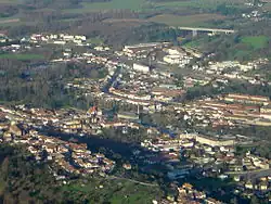 Vue aérienne de Baccarat.