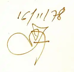 signature de Bachir Hadj Ali