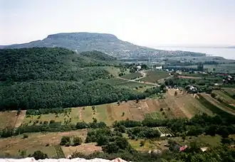 Le Badacsony dans le parc national du haut Balaton.