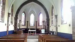 Intérieur de la chapelle de l'Immaculée-Conception.