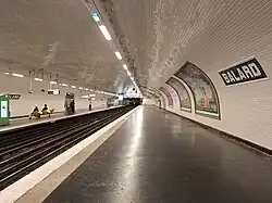 Le terminus vu depuis le quai d'arrivée.