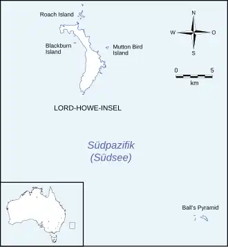 (Voir situation sur carte : île Lord Howe)