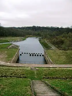 La Jūra sous le barrage de Balska.