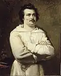 Portrait d'Honoré de Balzac, d'après Louis Boulanger, 1886. Musée national du château de Versailles.