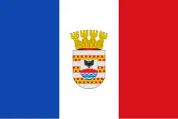 Drapeau de Collipulliville et commune du Chili