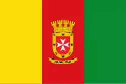 Drapeau de Hualqui ville et commune du Chili