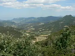 Vue à l'est depuis le col de Perty.