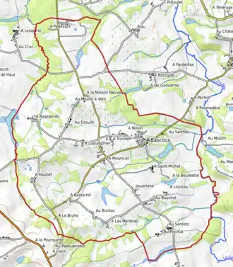 Carte topographique.