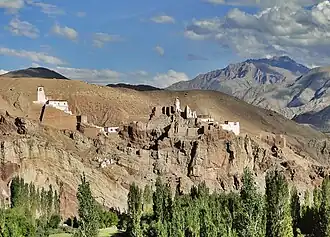 Basgo Gompa, le monastère.