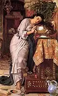 Isabelle et le pot de basilic par William Holman Hunt, 1867.