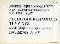 Caractères Baskerville