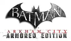 Logo similaire à l'original, sous titré en gris par « Armored Edition ».