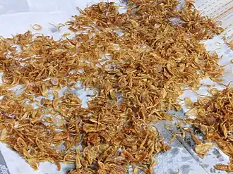 Échalotes prêtes à servir.