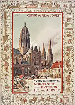 Chemins de fer de l'Ouest : Bayeux (1900)
