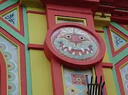 Gros plan sur une des fresques.