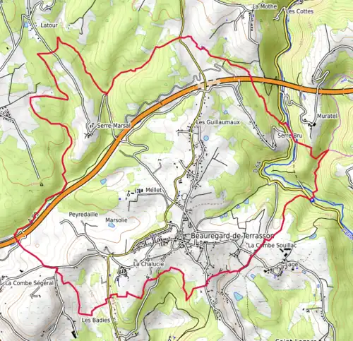 Carte topographique.