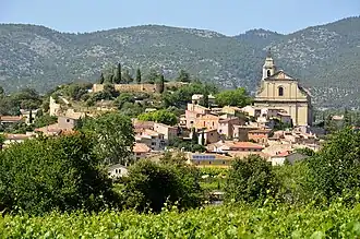 Bédoin et son vignoble.