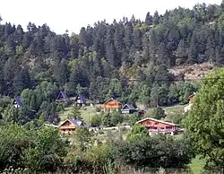 Résidences au milieu des sapins.